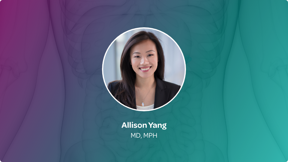 Headshot of Allison Yang, MD, MPH.